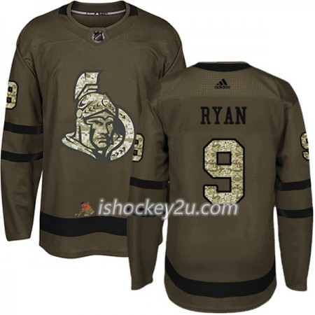Mænd NHL Ottawa Senators Trøje Bobby Ryan 9 Adidas 2017-2018 Camo Grøn Authentic